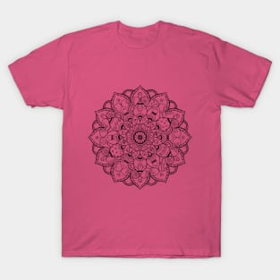 Tea Lovers Mandala - Black T-Shirt